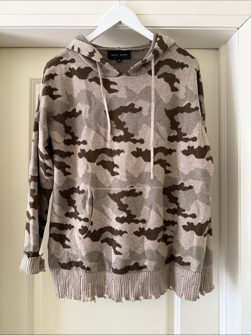 Avery Raine Knit Camo Hoodie